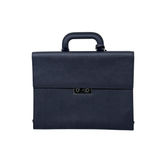 Bally Navado Leather Briefcase Navy Blue (pre-owned)