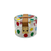 Louis Vuitton x Yayoi Kusama Painted Dots Scott Box in transparent plexiglass (brand new - vintage)