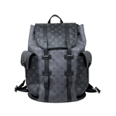 Louis Vuitton Christopher GM Eclipse Monogram Canvas PVC Leather Backpack Bag (pre-owned)