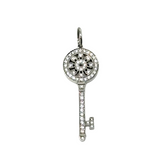 Tiffany & Co. Petals Key Diamond Platinum Pendant 18k White Gold (brand new)