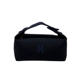 Hermès Bleu Nuit Canvas Small Bride-A-Brac Pouch (pre-owned)