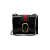 Gucci Black Mini Leather Dionysus Shoulder Bag (pre-owned)
