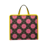 Gucci Pink X Euan Roberts smiley Face GG Supreme backpack with Snap Closure (brand new)