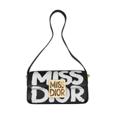 Dior Calfskin Graffiti Printed Miss Dior Flap Black White (brand new)