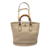 Gucci beige leather Gucci Diana medium tote bag (pre-owned)