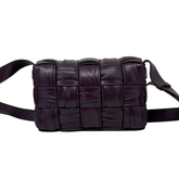 Bottega Veneta Small Cassette Cross-body Bag in Foulard Intreccio Leather (brand new)