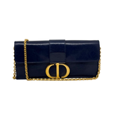Dior Leather Montaigne 30 Clutch with Chain crossbody bag (pre-owned)