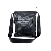 Bottega Veneta Black Intreccio Leather Cassette Messenger Bag (brand new)