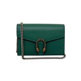 Gucci Calfskin Dionysus Wallet on Chain crossbody Green (brand new)
