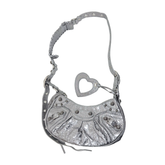 Balenciaga Le Cagole XS Shoulder Bag silver (pre-owned)