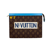 Louis Vuitton Pochette Voyage No.7 Trunk L'Oeil Vintage Monogram Canvas MM clutch bag (pre-owned)