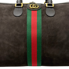 Gucci Suede Leather Travel Bag (brand new)