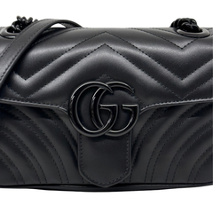 Gucci Black GG Marmont Small Shoulder Bag (brand new)