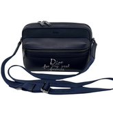 Dior x Hylton Nel Rider Navy Blue Leather Messenger Bag (brand new)