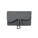 Dior Saddle Grey Leather Belt Bag (pre-owned)