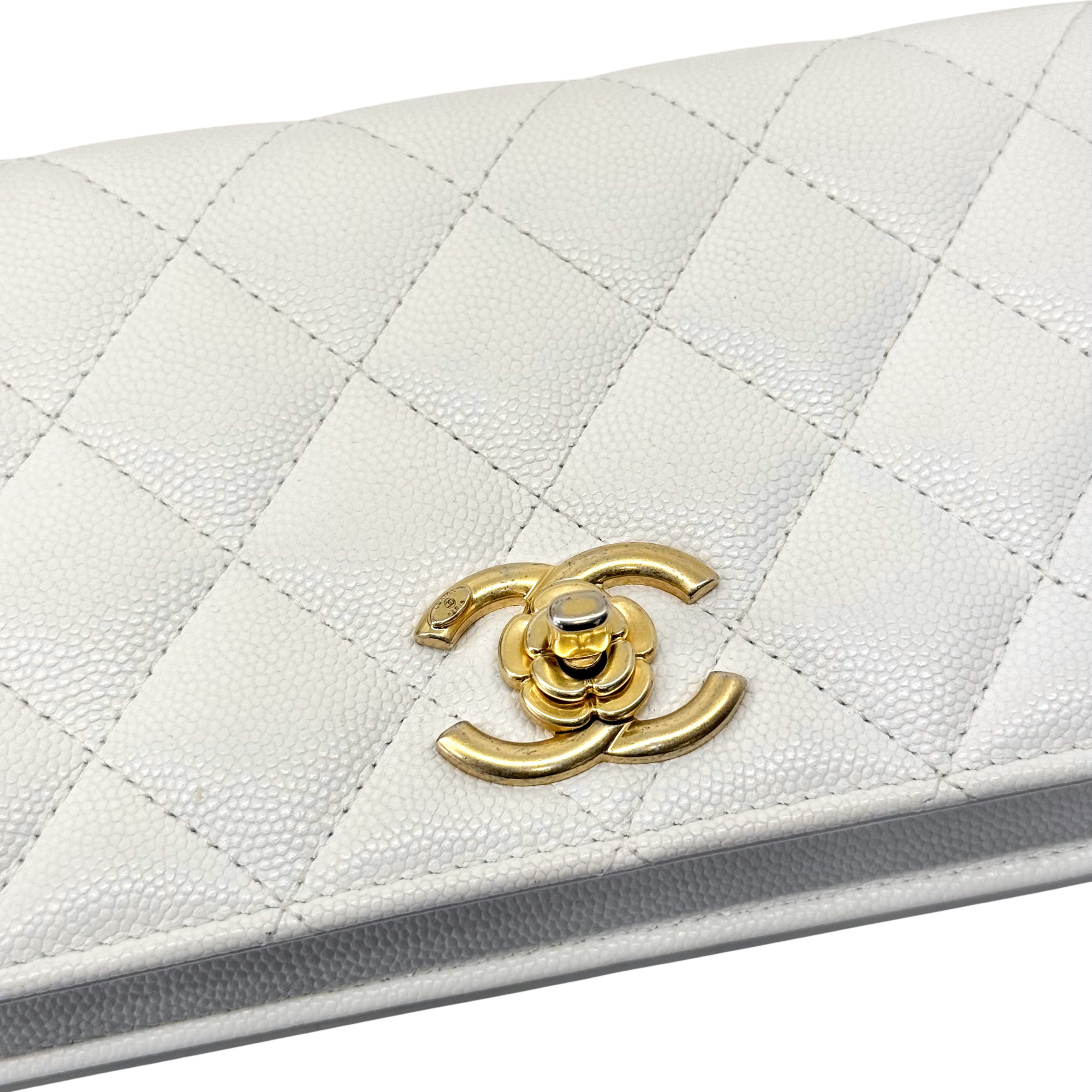 White Chanel Bag Small