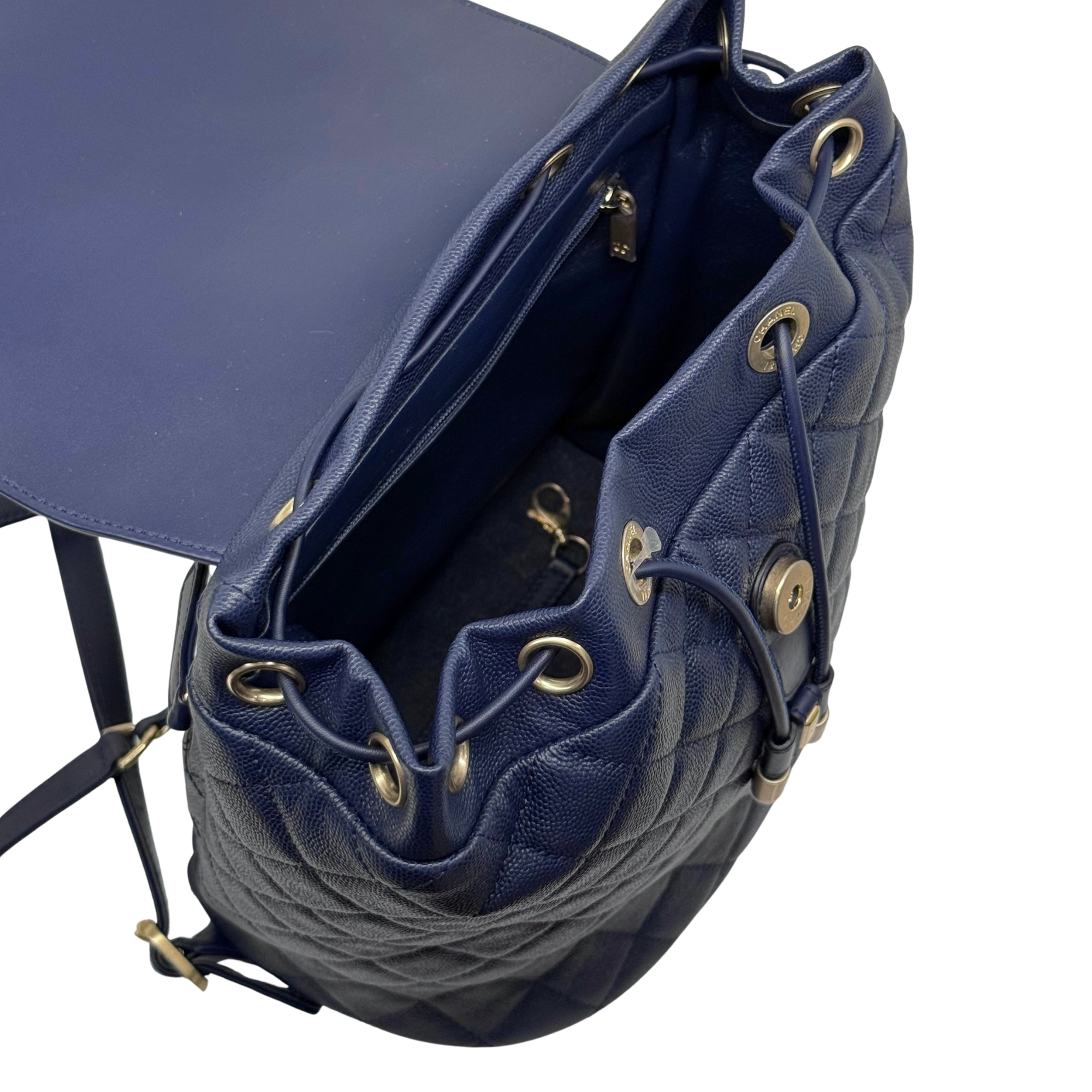 Chanel backpack dark blue