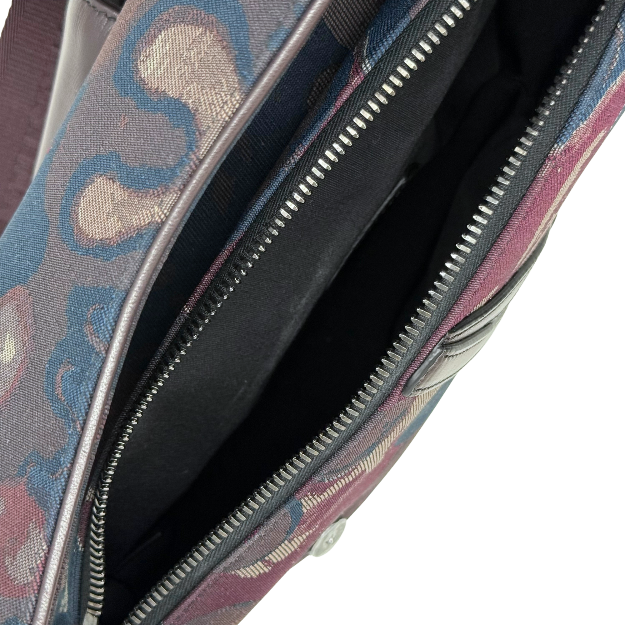 Christian Dior x Peter Doig Camouflage Saddle Messenger Bag (pre-owned)