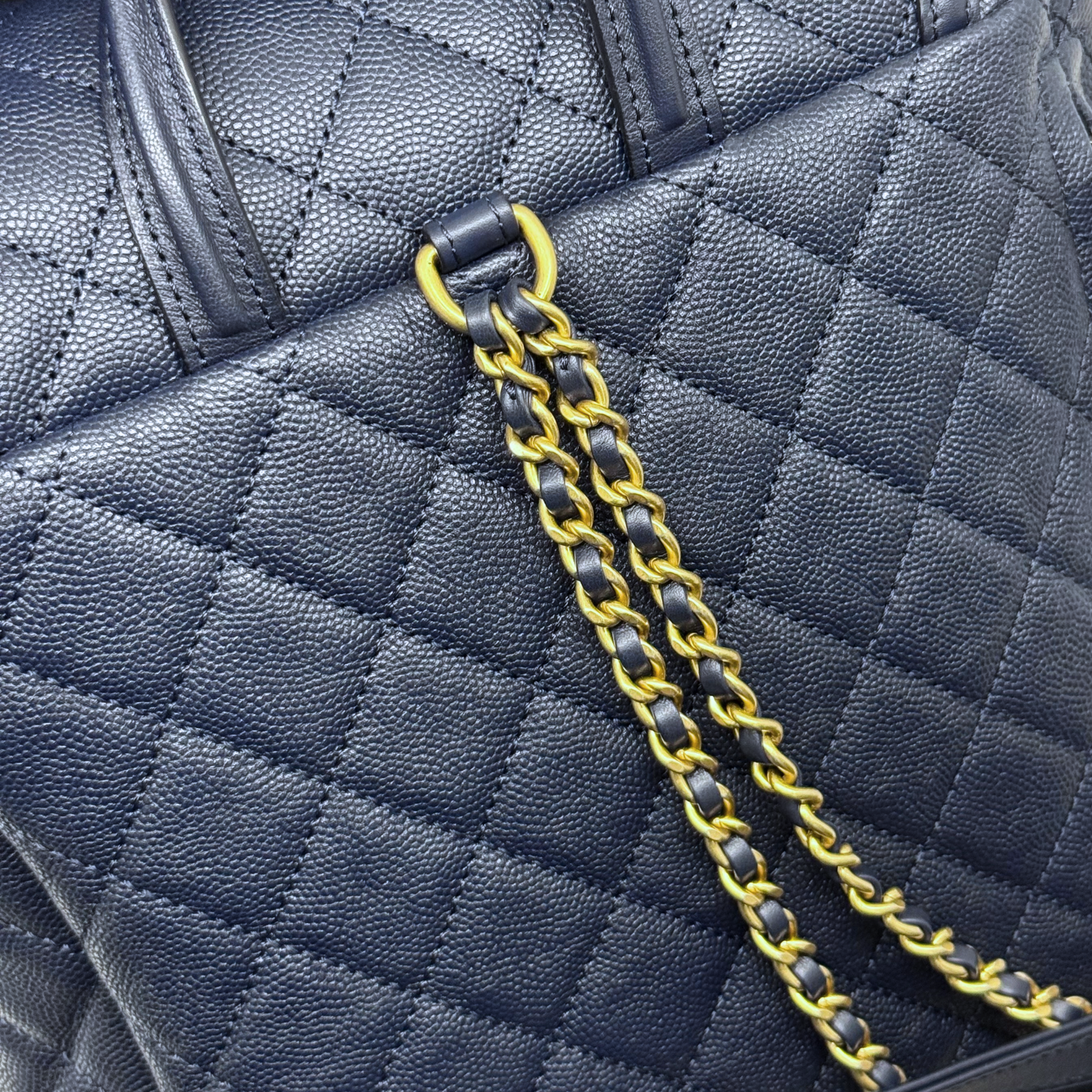 Chanel backpack dark blue