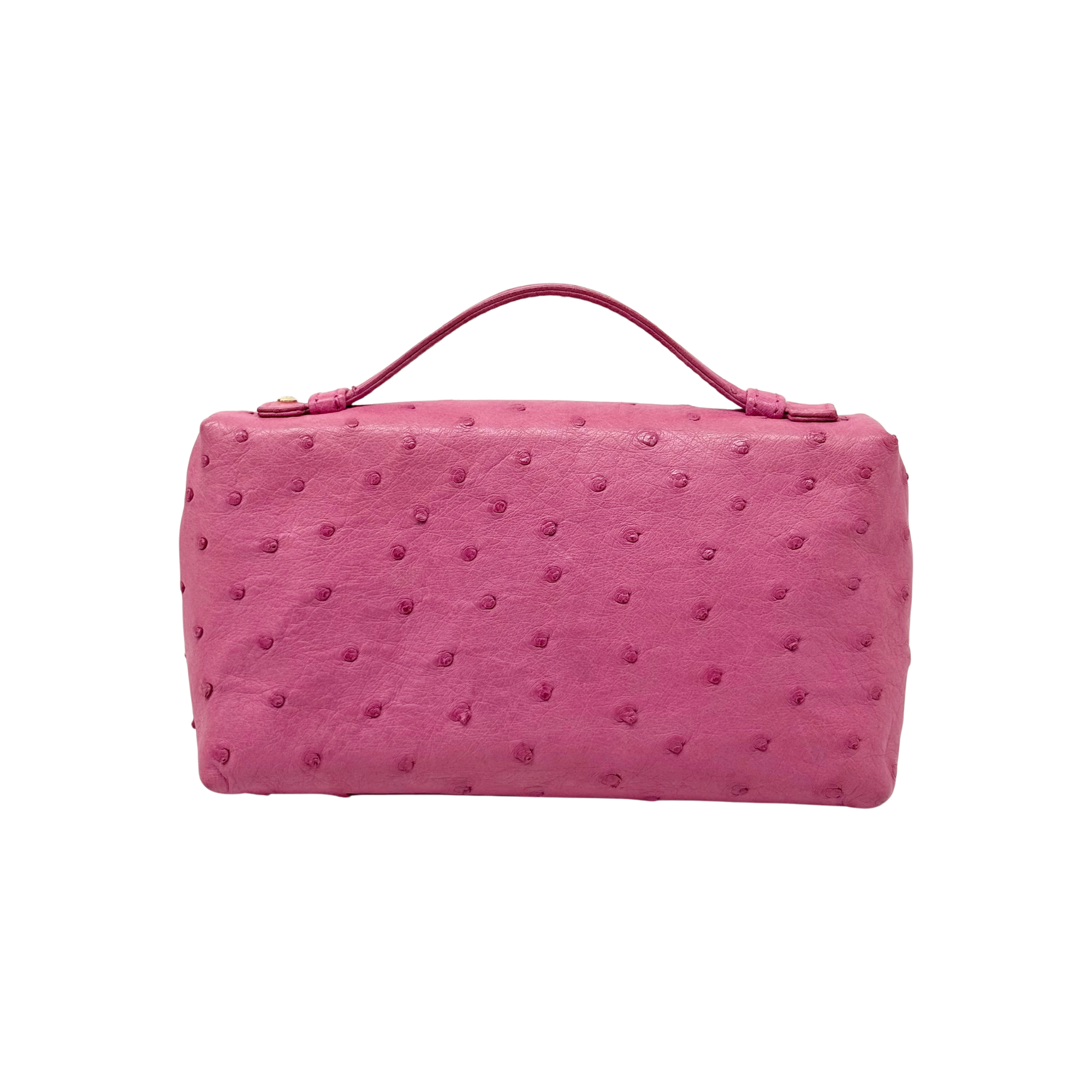 Loro Piana Pink Ostrich L19 Pouch (pre-owned)