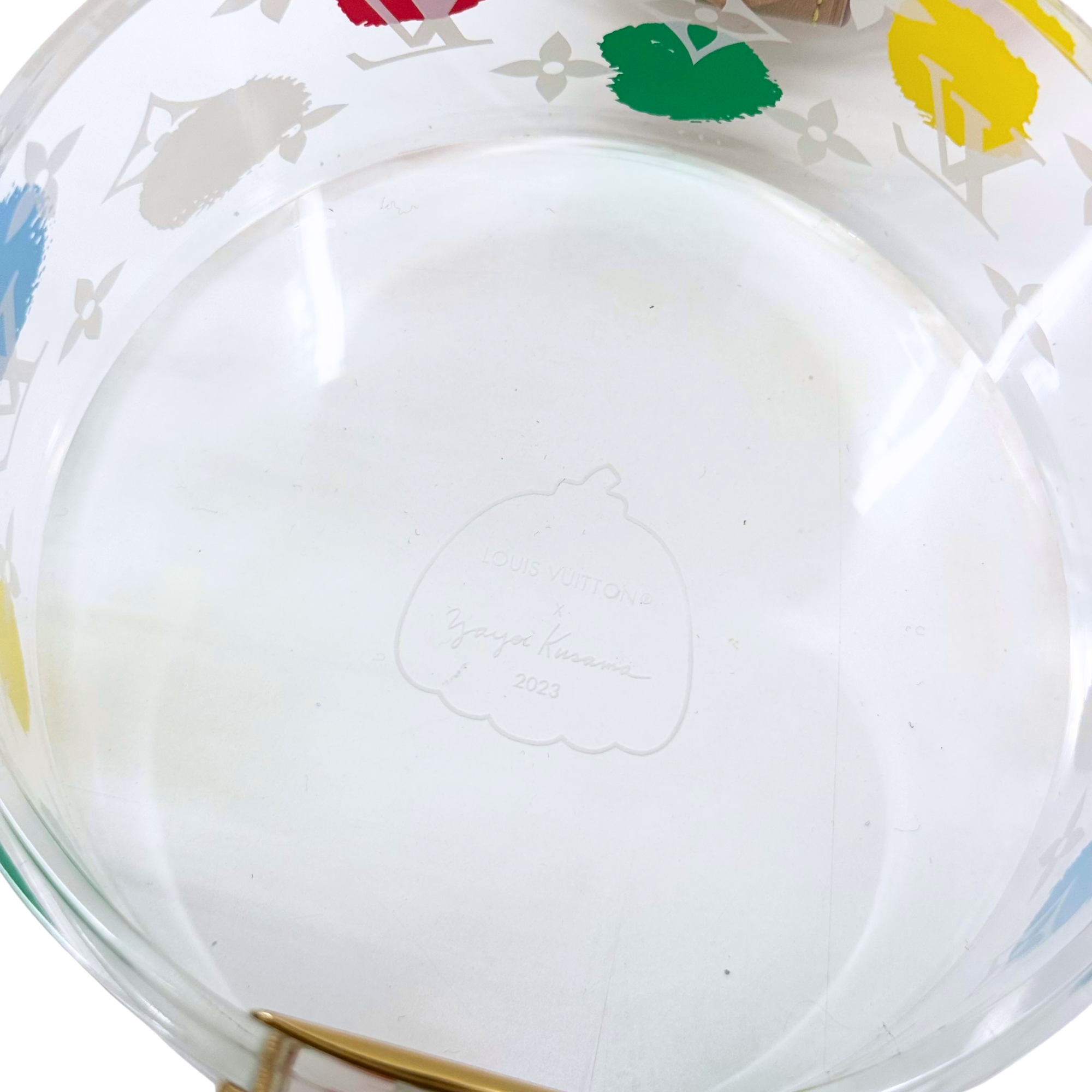 Louis Vuitton x Yayoi Kusama Painted Dots Scott Box in transparent plexiglass (brand new - vintage)