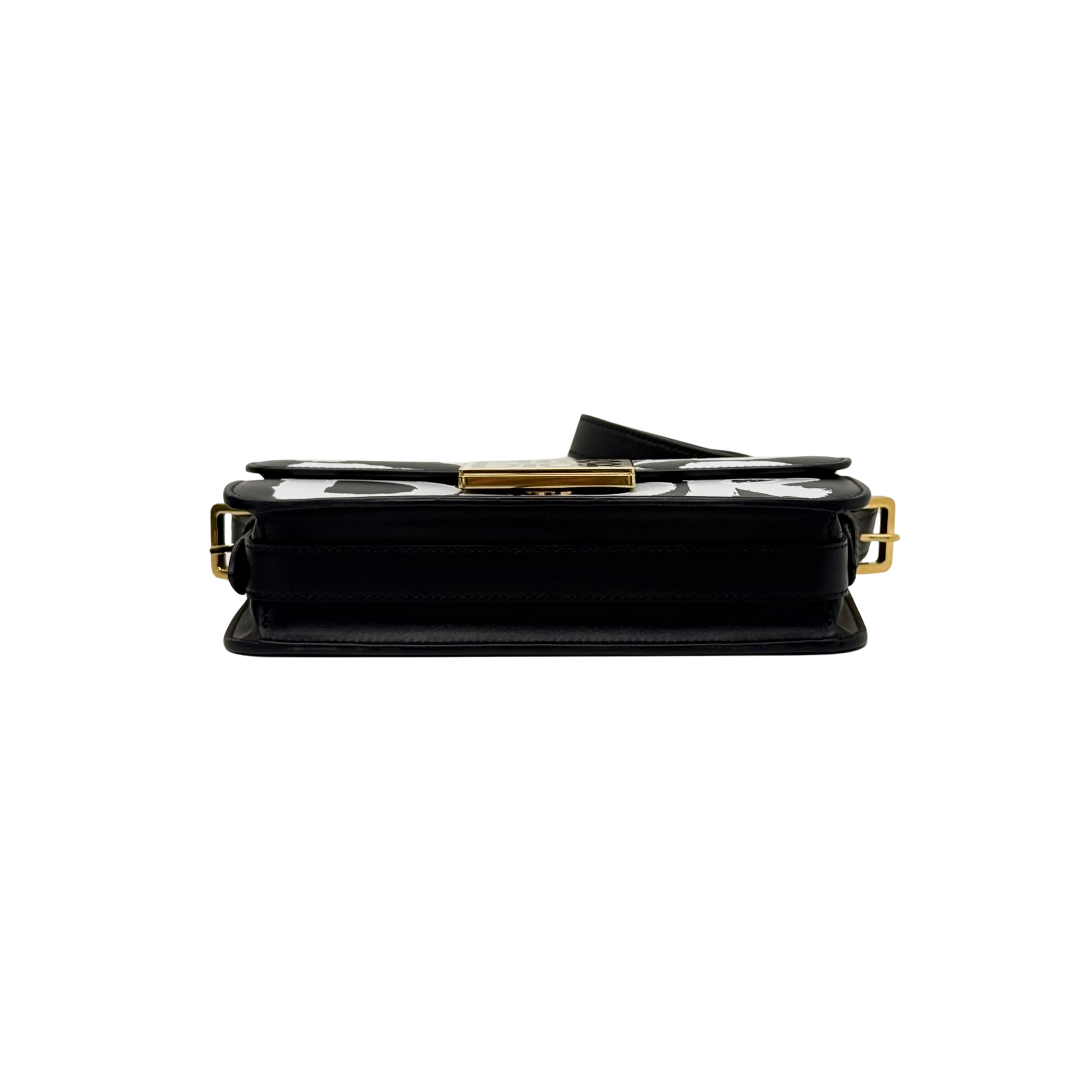 Dior Calfskin Graffiti Printed Miss Dior Flap Black White (brand new)