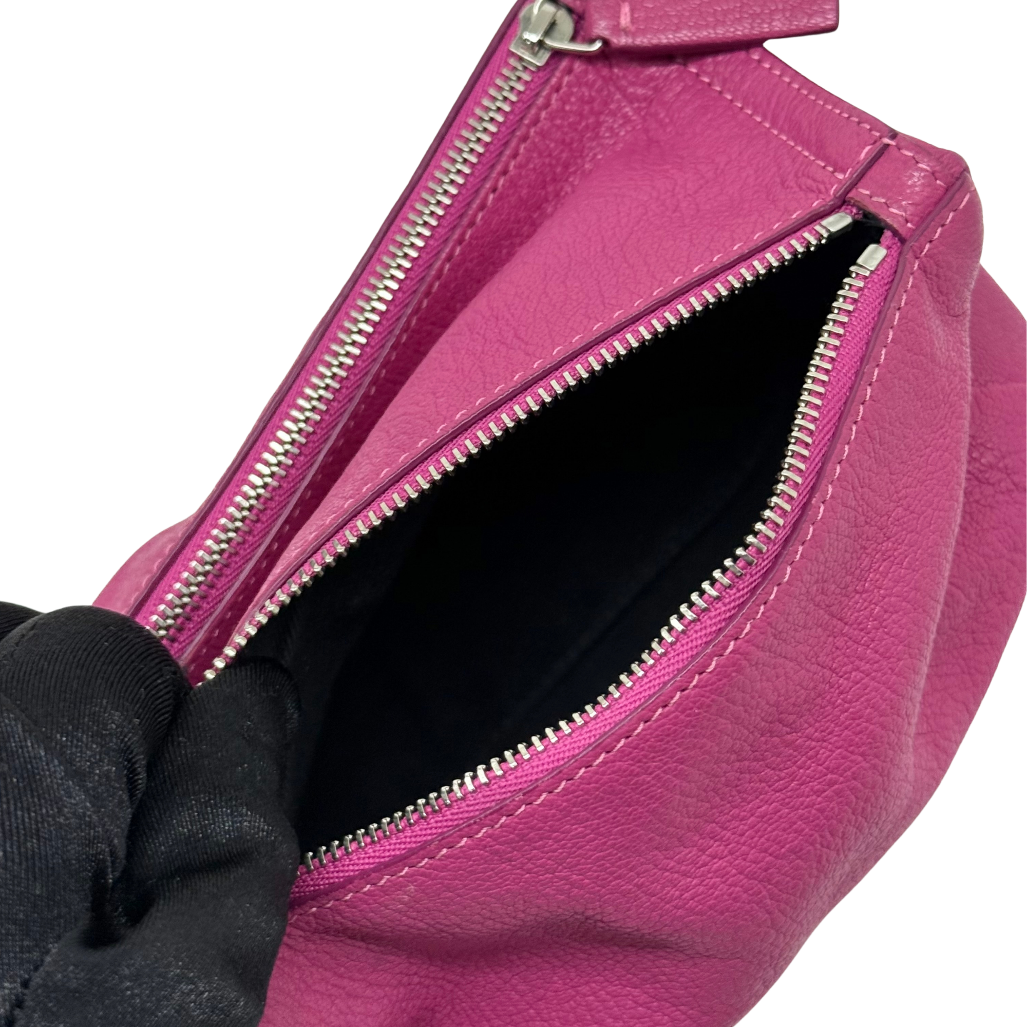 Givenchy Purple Sugar Goatskin Mini Pandora Wristlet Bag (pre-owned)