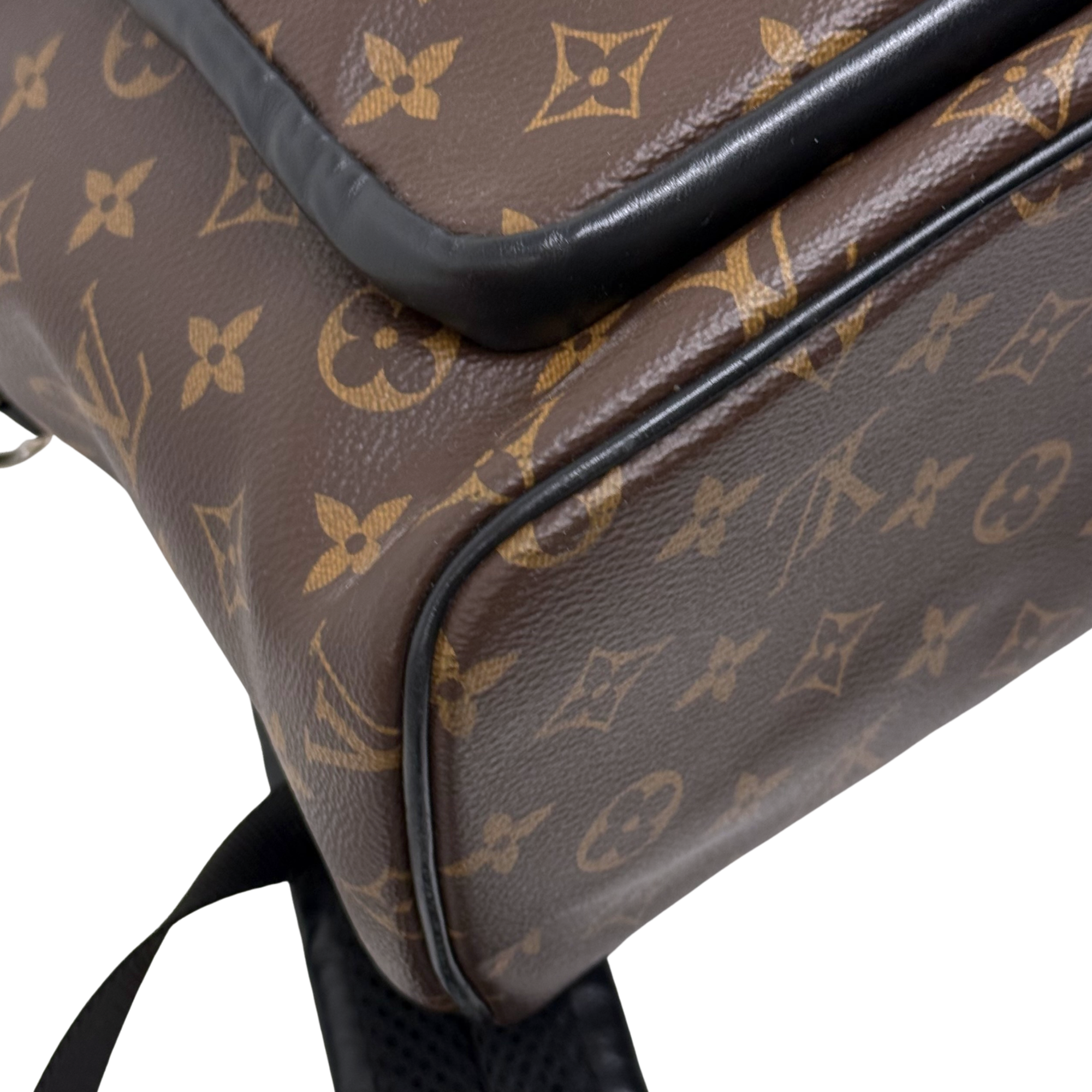 Louis Vuitton Josh PM Brown Monogram Macassar Canvas Backpack Bag (pre-owned)