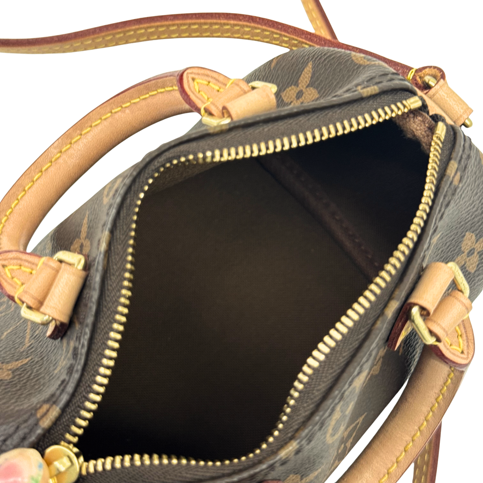Louis Vuitton Speedy Bandouliere NM Bag Monogram Canvas Nano crossbody bag (pre-owned)