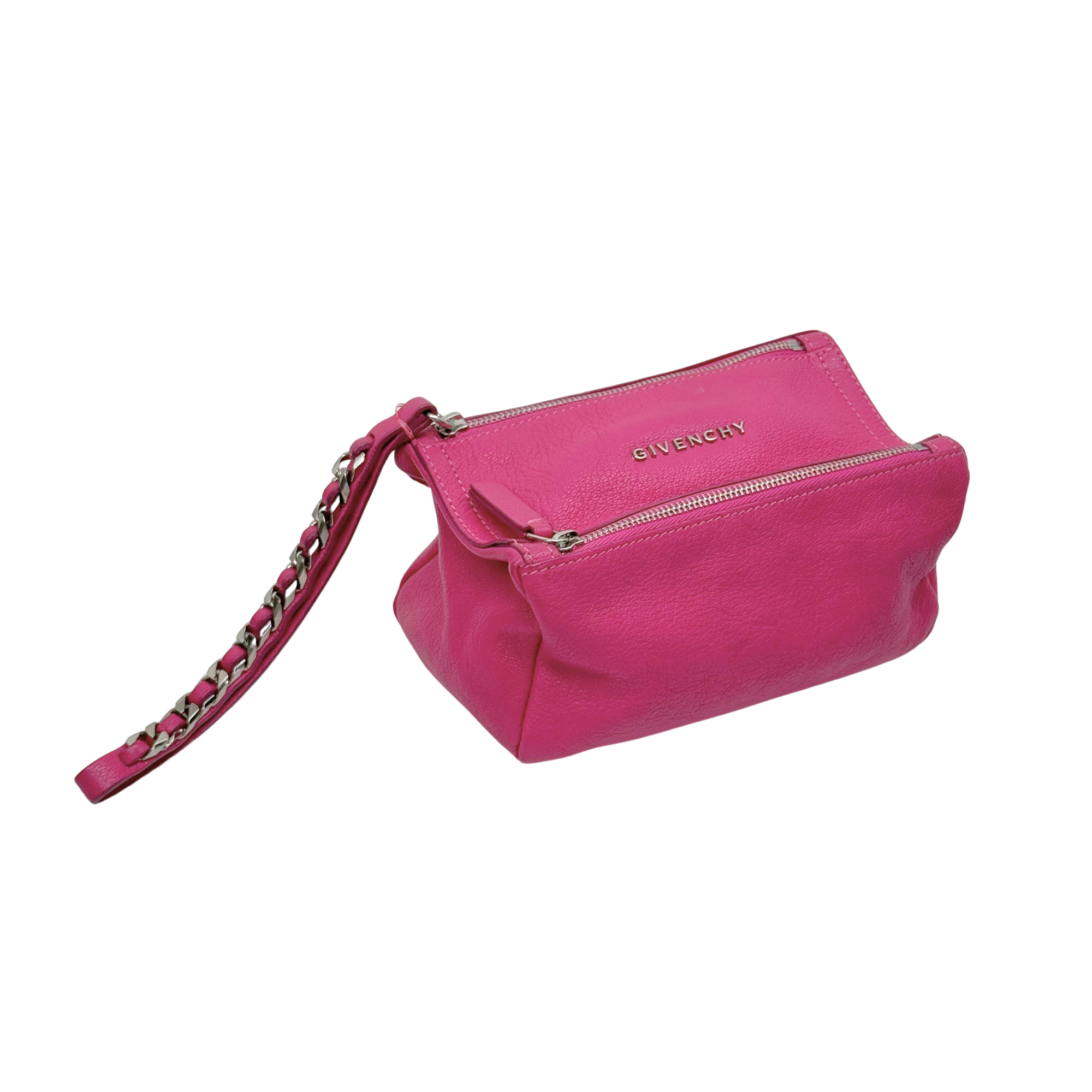 Givenchy Purple Sugar Goatskin Mini Pandora Wristlet Bag (pre-owned)