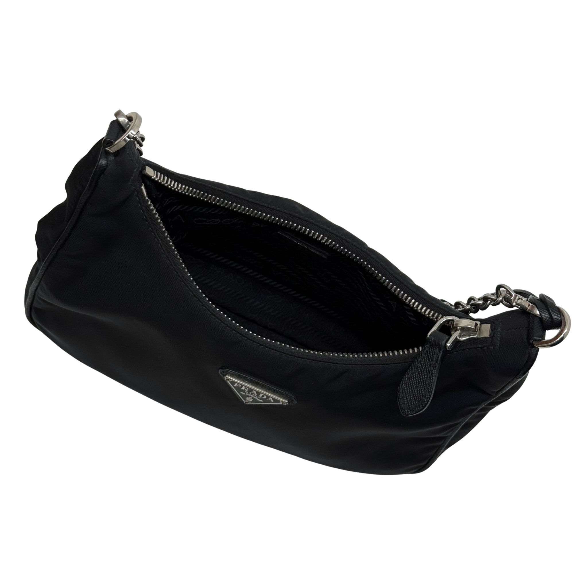 Prada black Re-Edition 2005 Shoulder Bag in Re-Nylon (pre-owned)