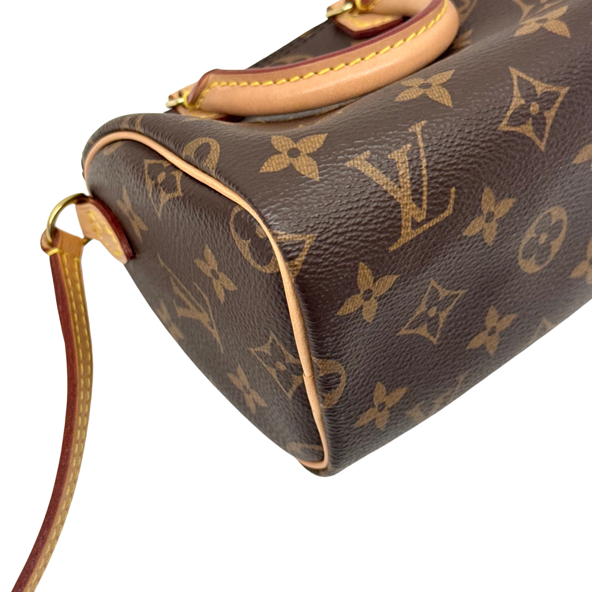 Louis Vuitton Speedy Bandouliere NM Bag Monogram Canvas Nano crossbody bag (pre-owned)