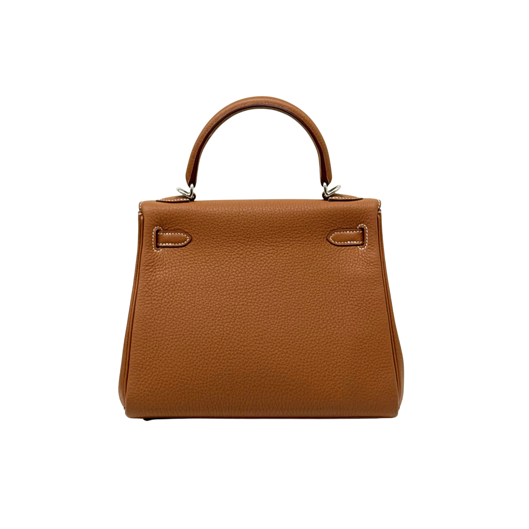Hermès 2025 Kelly 25 Retourne Togo Gold PHW (pre-owned)