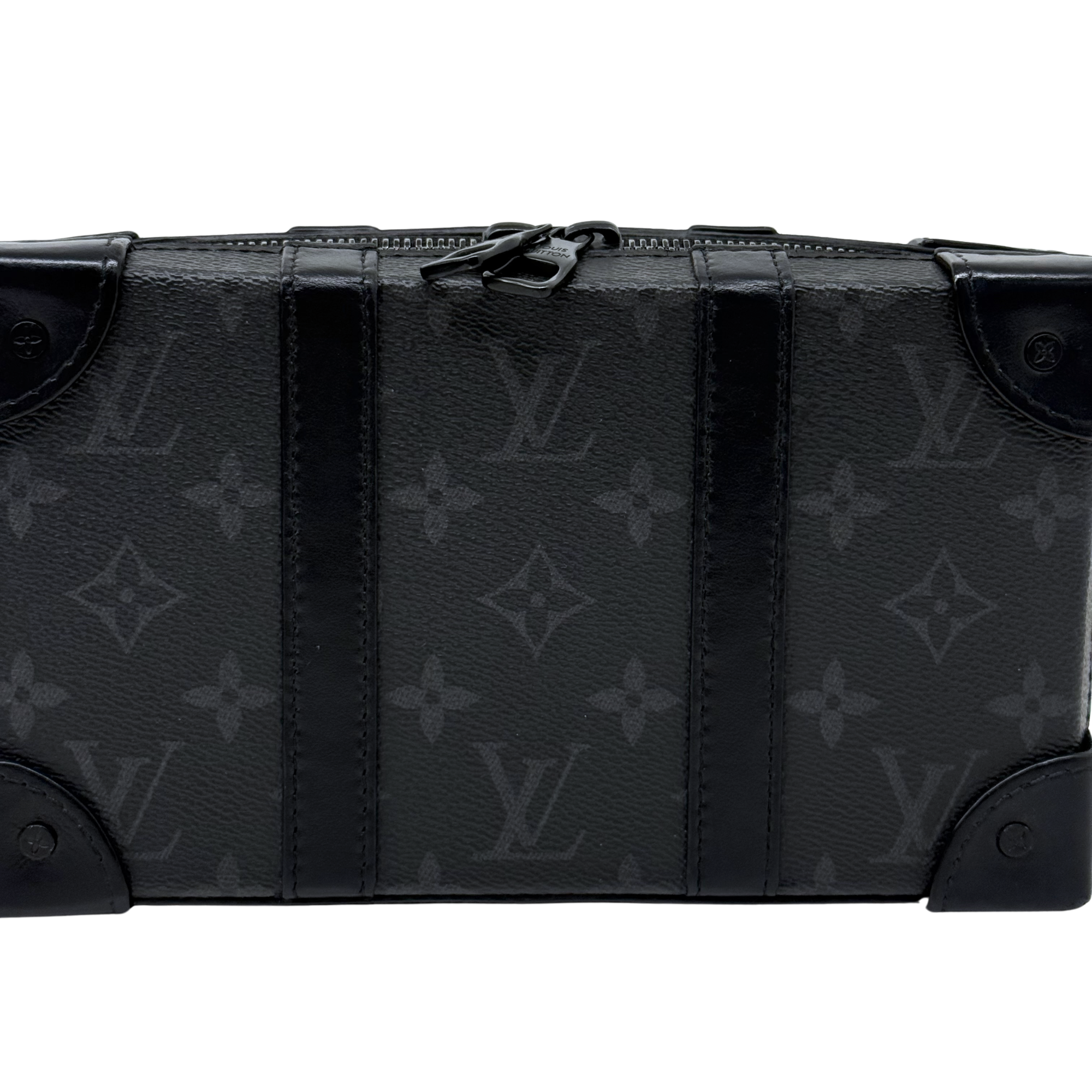 Louis Vuitton Monogram Eclipse Canvas and Leather Soft Trunk Wallet Bag (pre-owned)