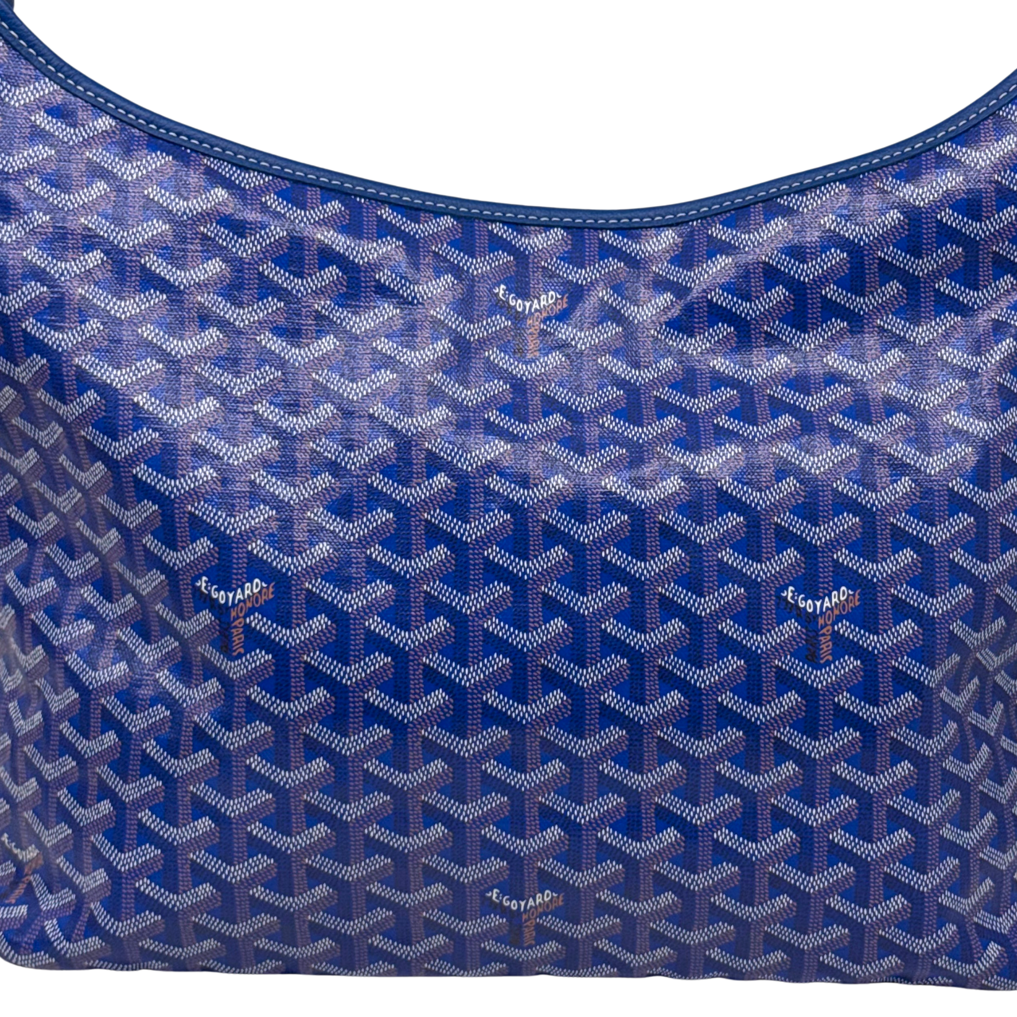 Goyard Boheme Coated Canvas hobo bag Blue (pre-owned)