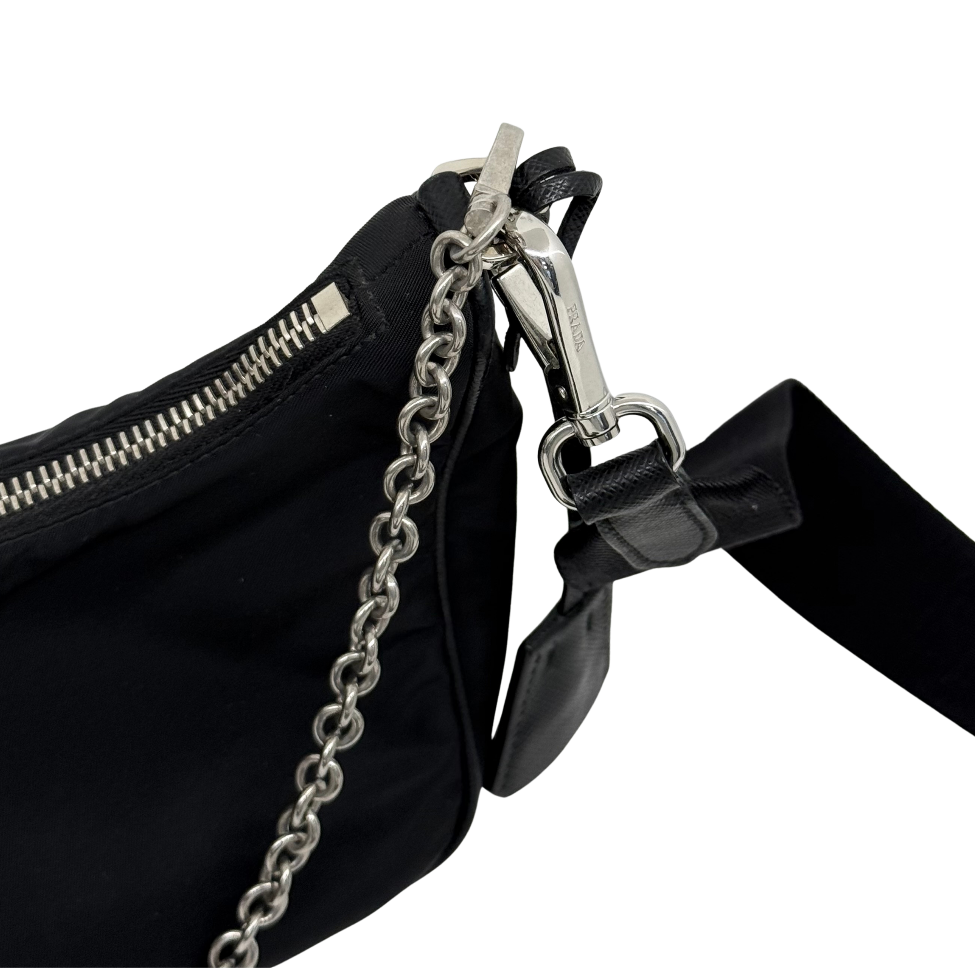 Prada black Re-Edition 2005 Shoulder Bag in Re-Nylon (pre-owned)