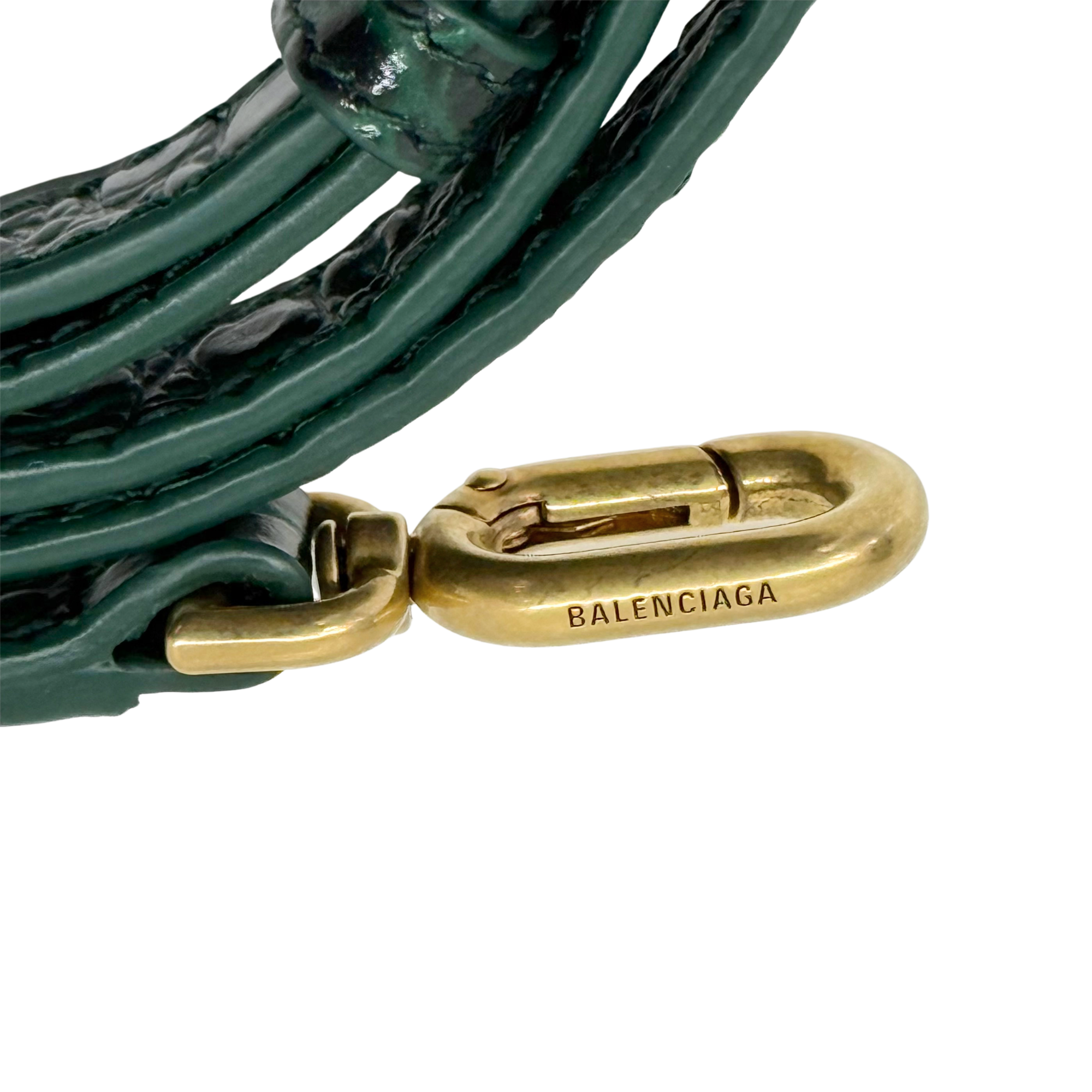 Balenciaga green bag top handle