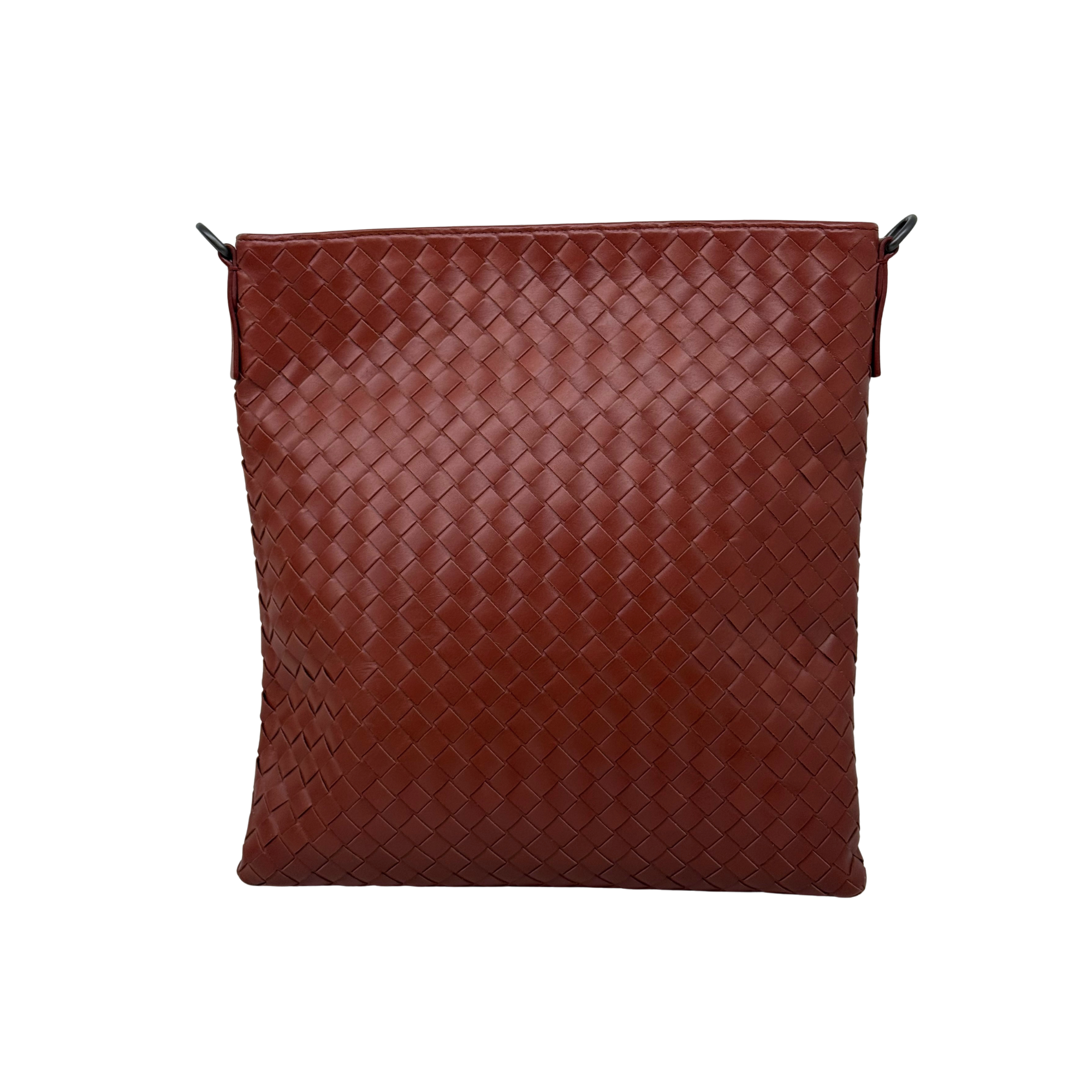 Bottega Veneta Nappa Intrecciato Flat Messenger Crossbody Bag
 (brand new)
