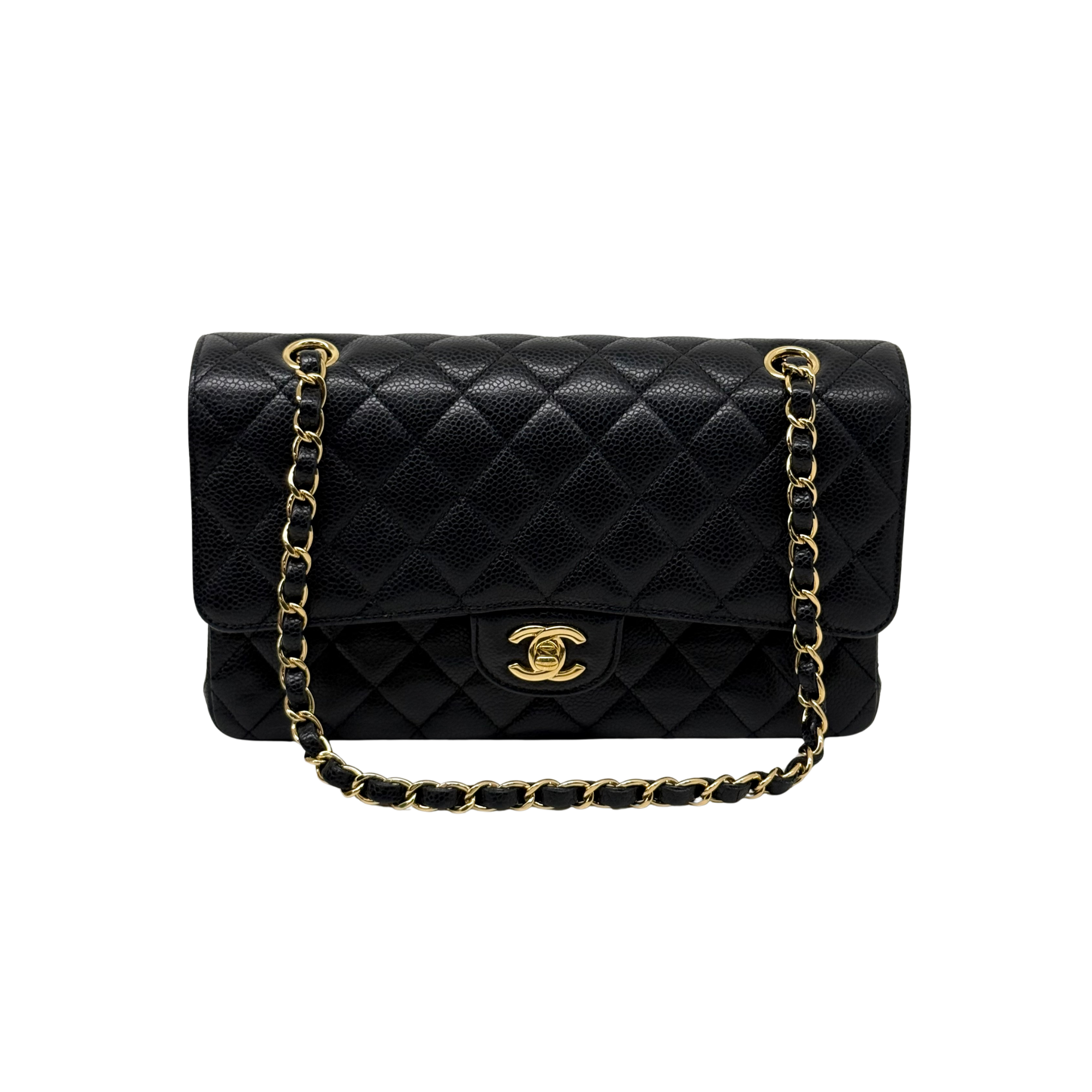 Chanel black sling bag medium