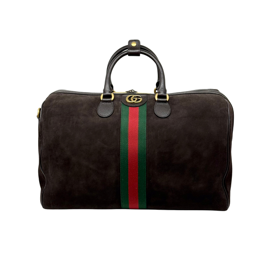 Gucci Suede Leather Travel Bag (brand new)