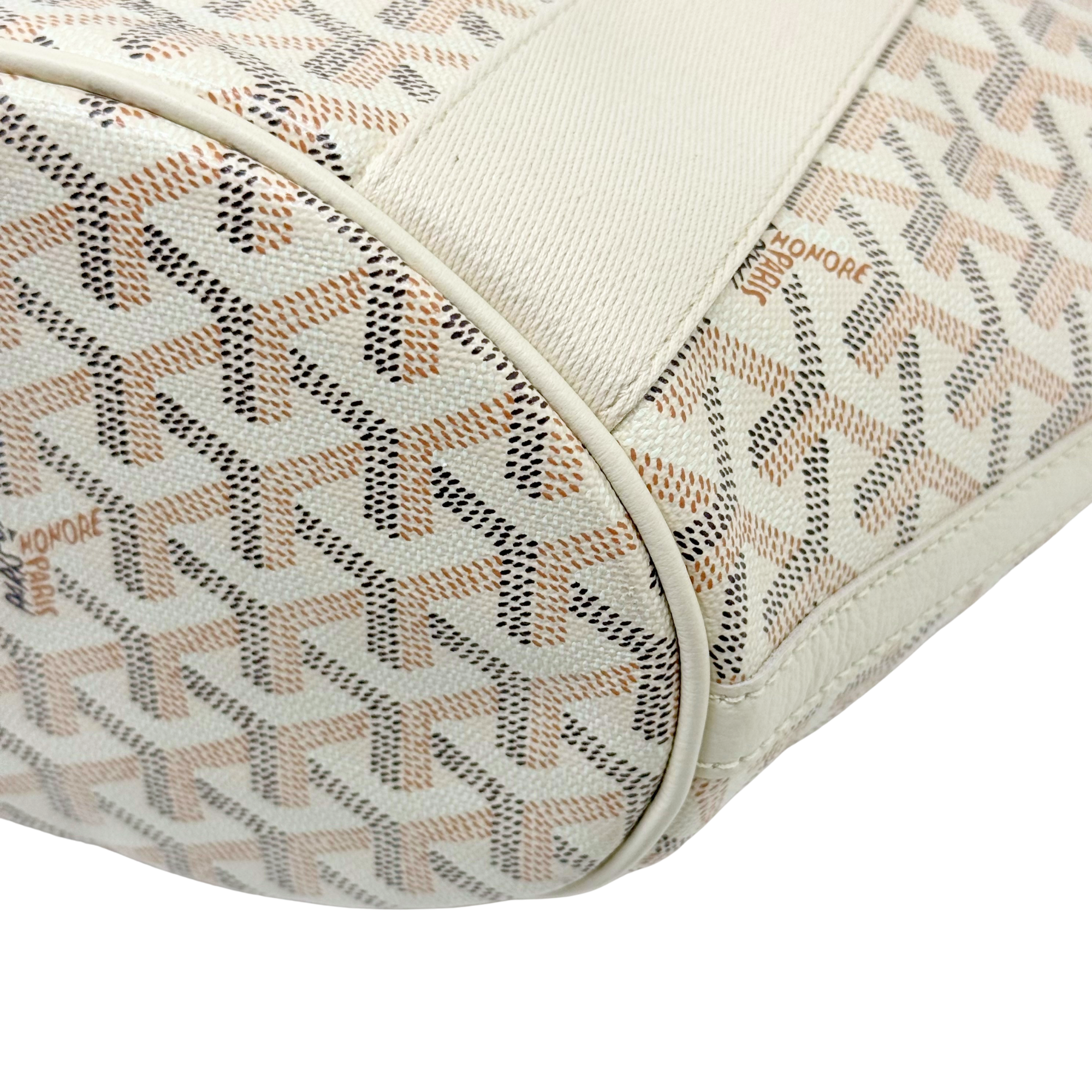 Goyard Goyardine Belharra PM Sand Tote Palladium Hardware (pre-owned)