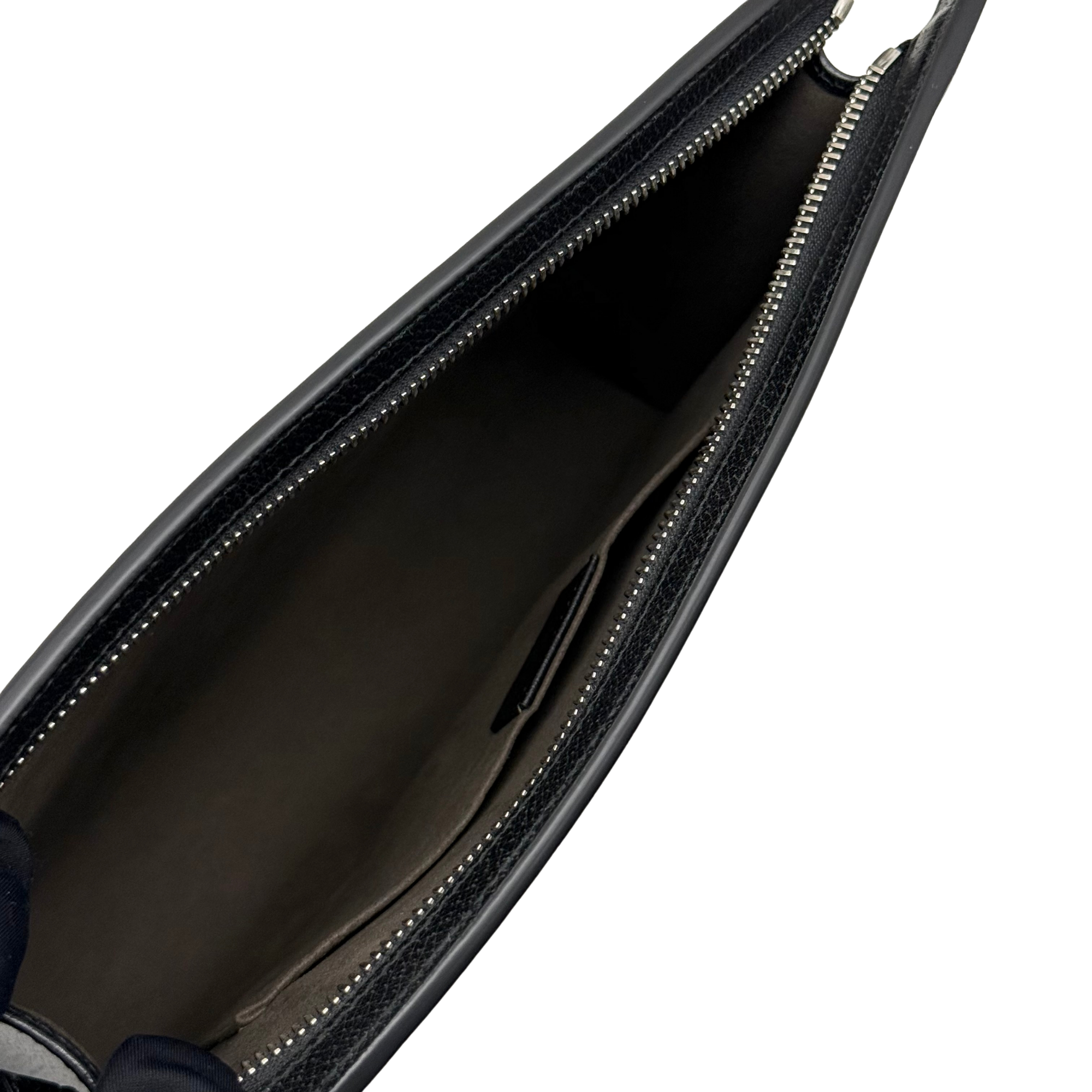 Gucci Web Stripe Logo Leather Pouch Clutch Bag (brand new)