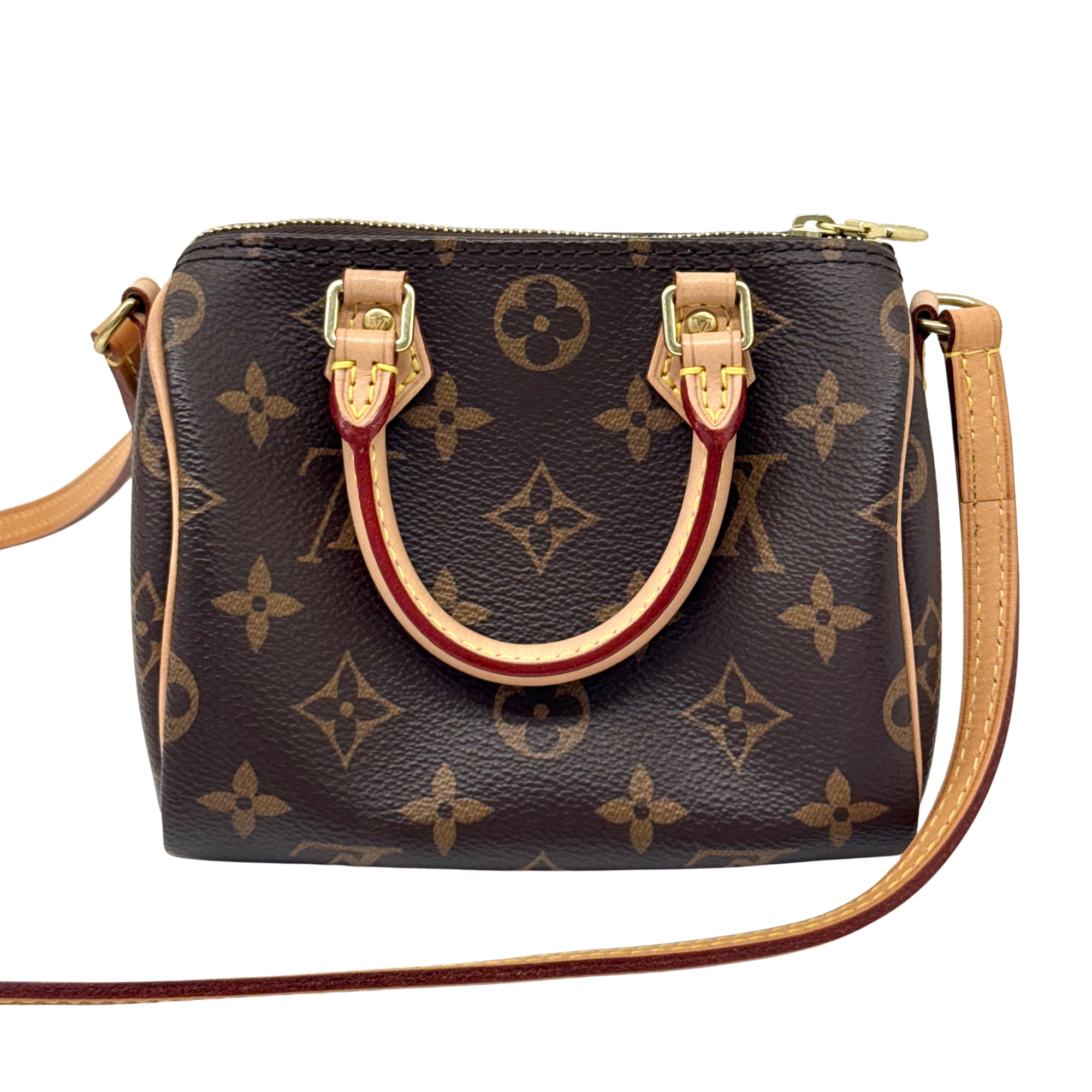Louis Vuitton Speedy Bandouliere NM Bag Monogram Canvas Nano crossbody bag (pre-owned)