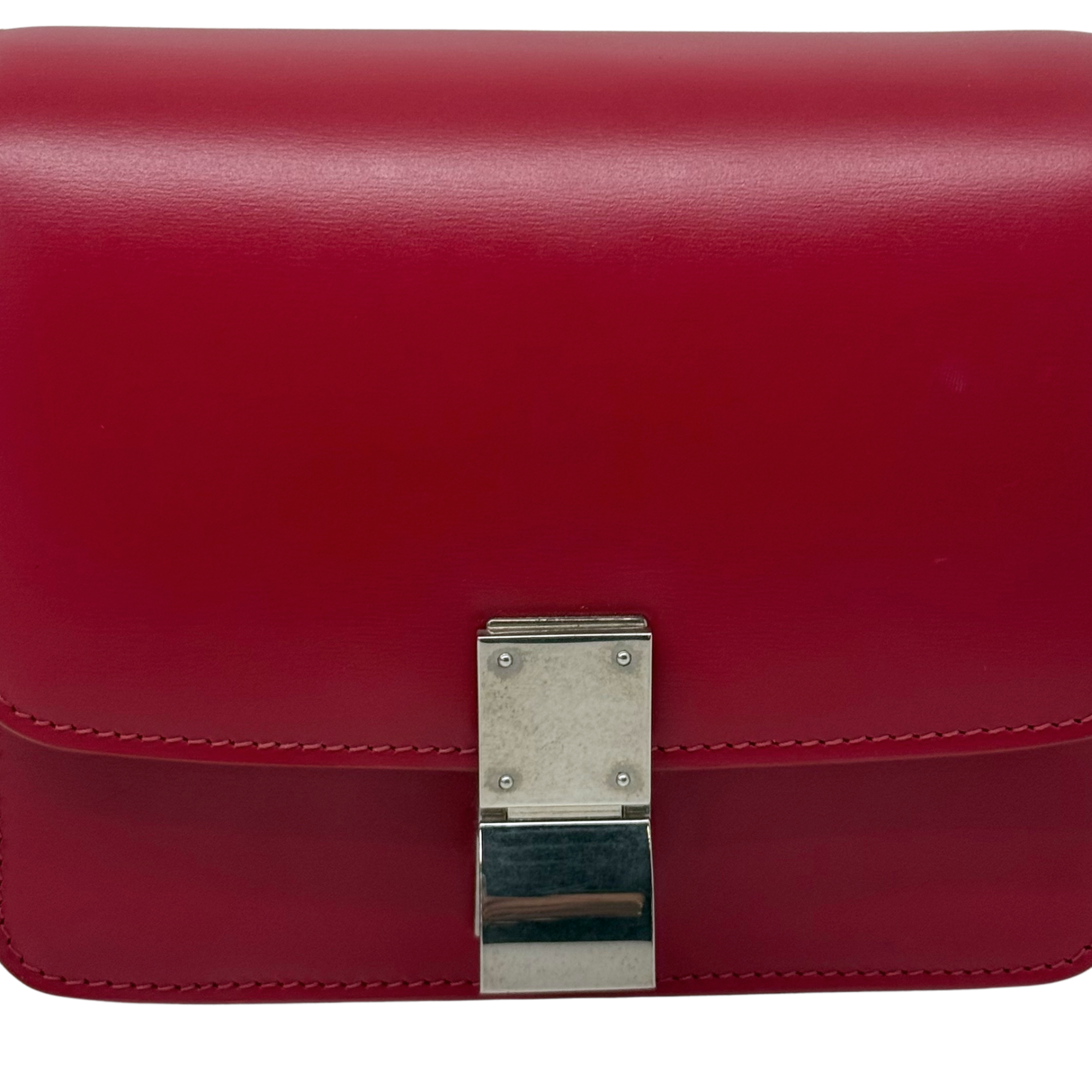 Celine Classic Box Small Red Calfskin Leather Shoulder Bag
(brand new)