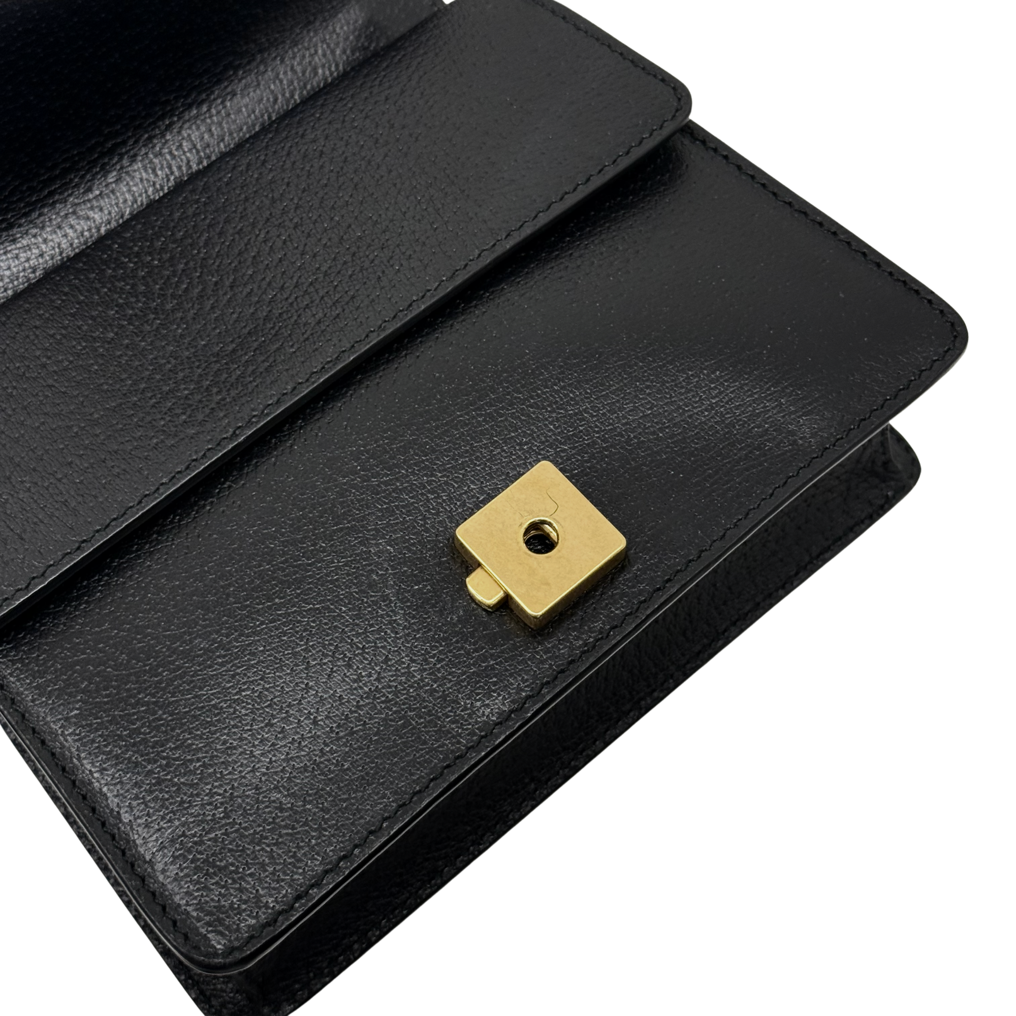 Gucci Black Mini Leather Dionysus Shoulder Bag (pre-owned)