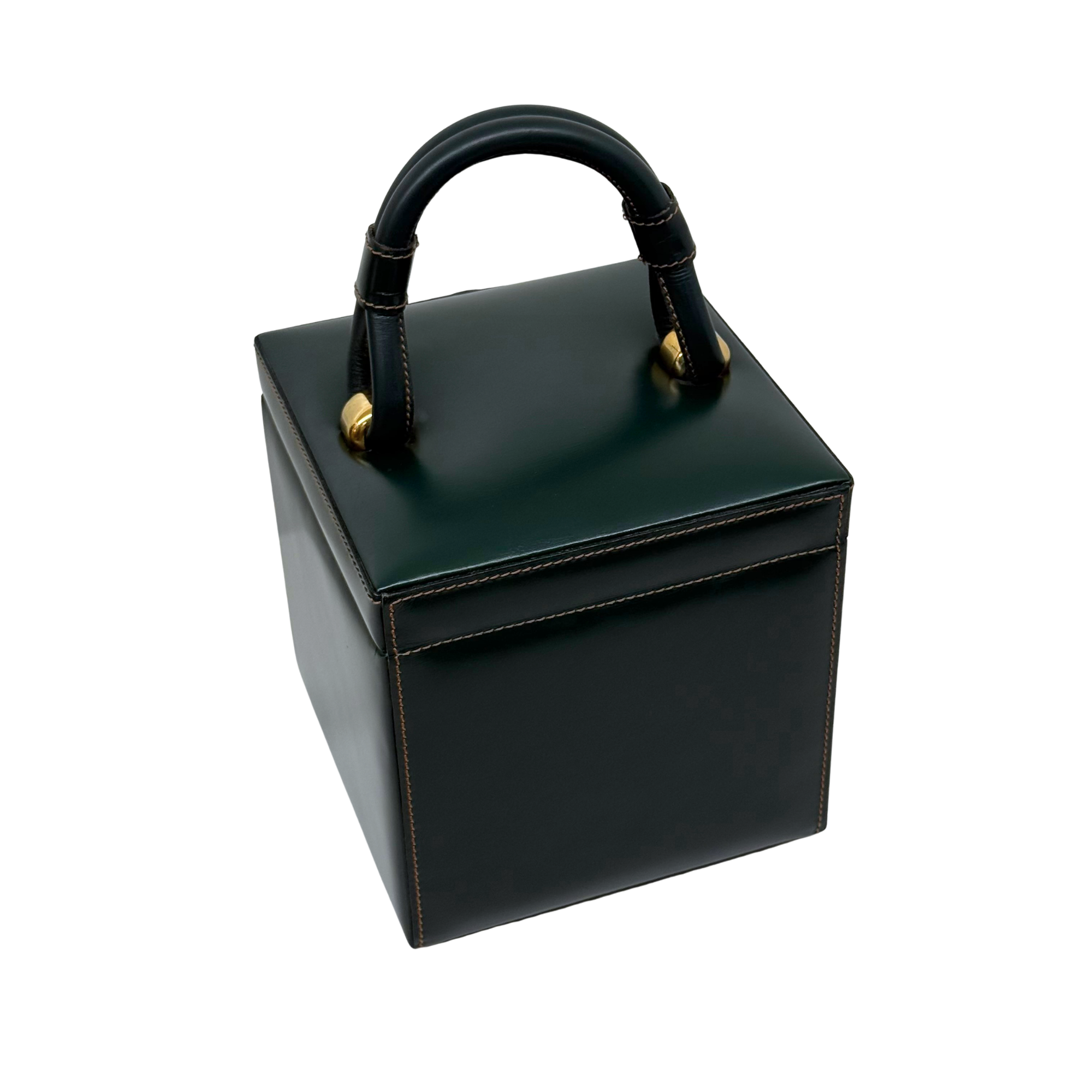 Loewe Anagram Vintage Dark Green vanity handbag (pre-owned)