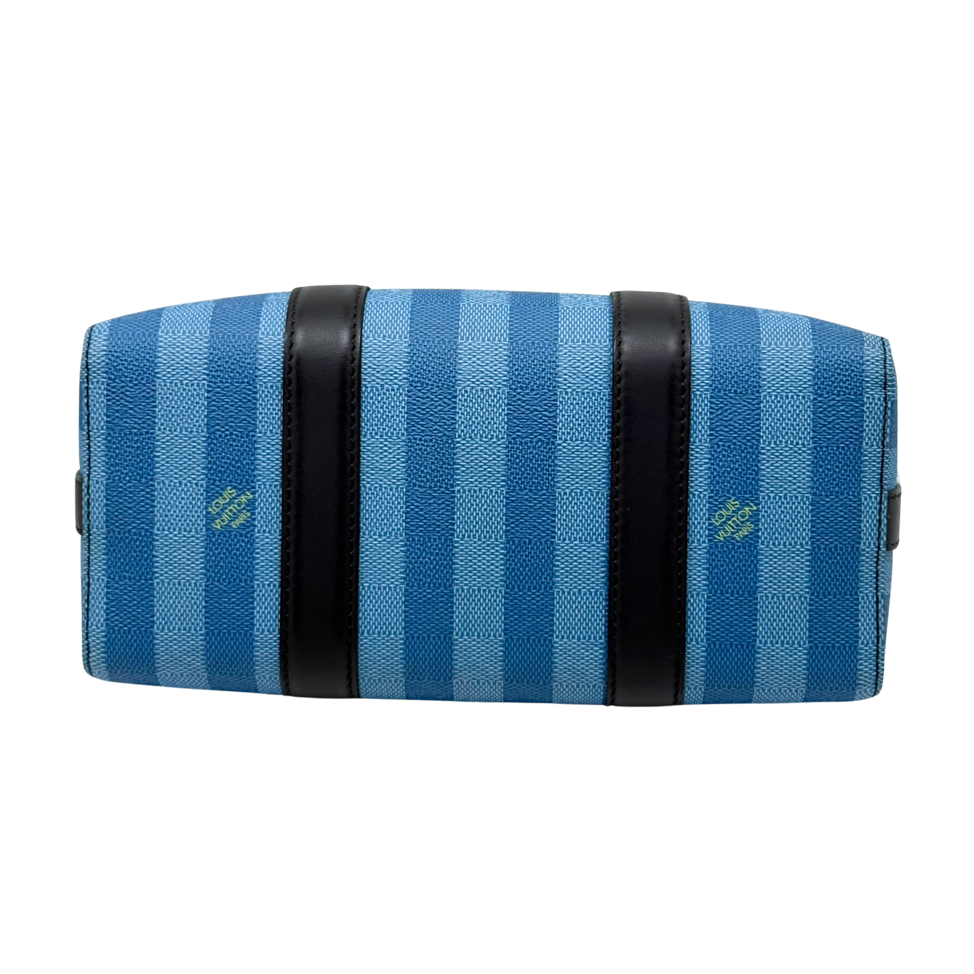 Louis Vuitton x Virgil Abloh Gradient Blue Damier Stripes City Keepall bag (pre-owned)