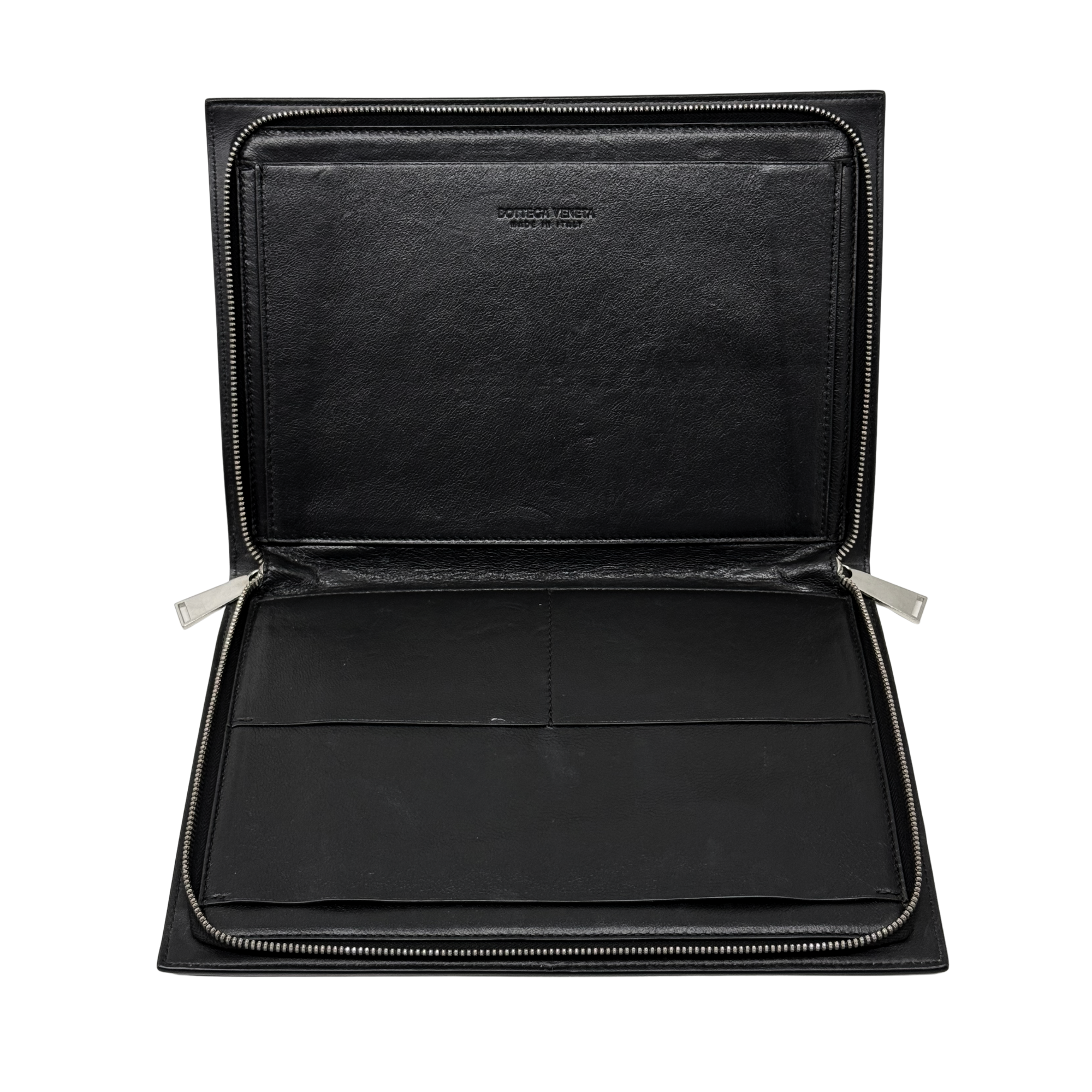 Bottega Veneta black clutch (pre-owned)