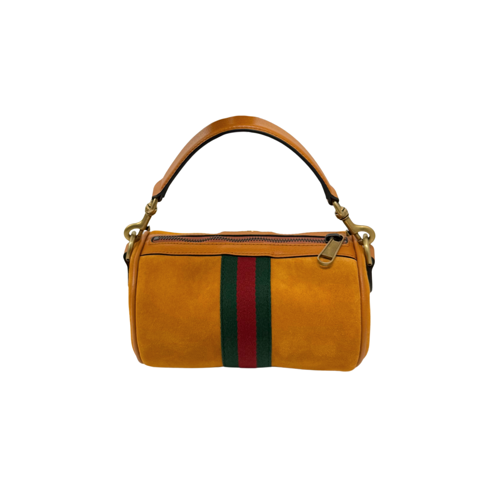 Gucci Ophidia mini cylinder bag in orange suede (brand new)
