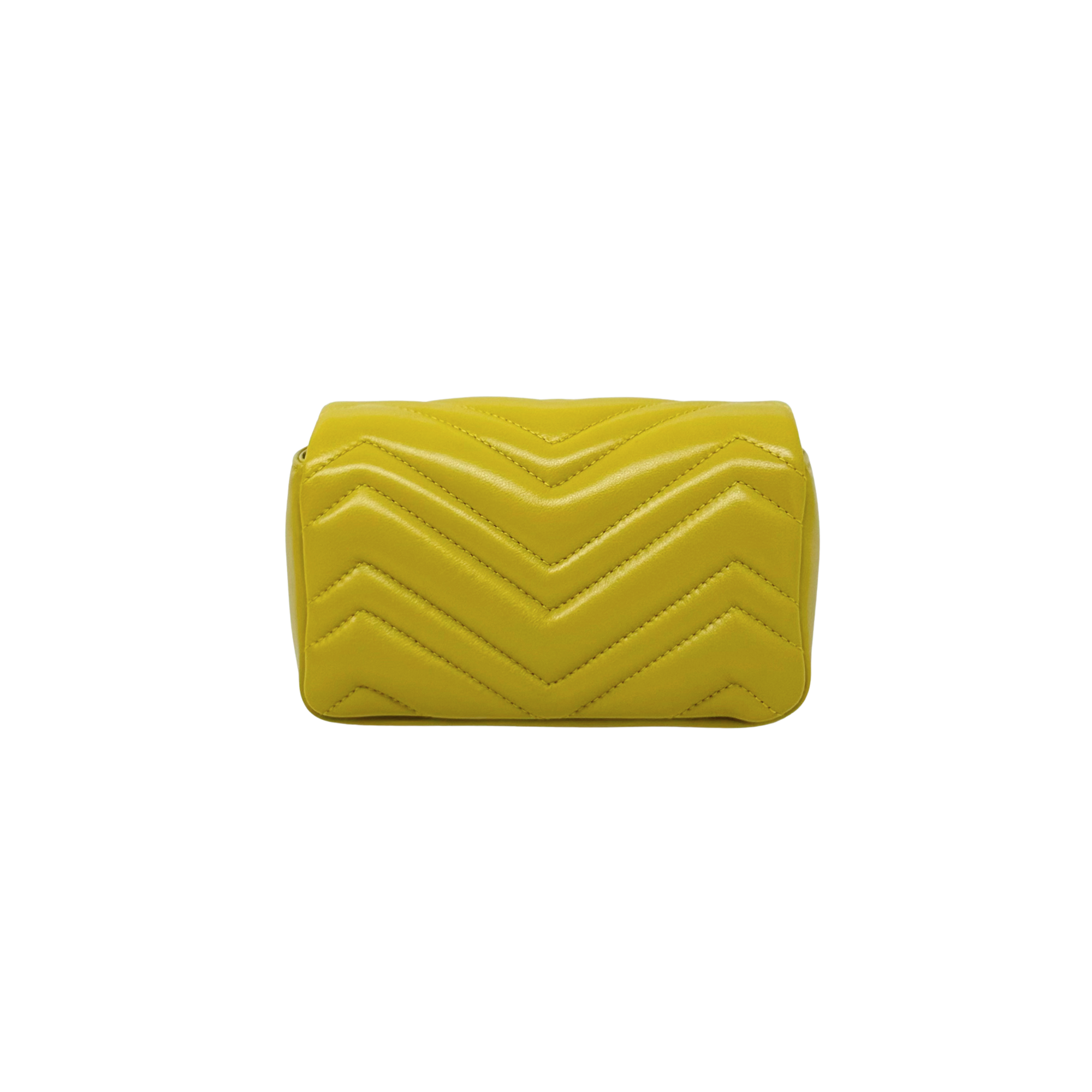 Gucci GG Marmont matelassé leather yellow mini bag (brand new)